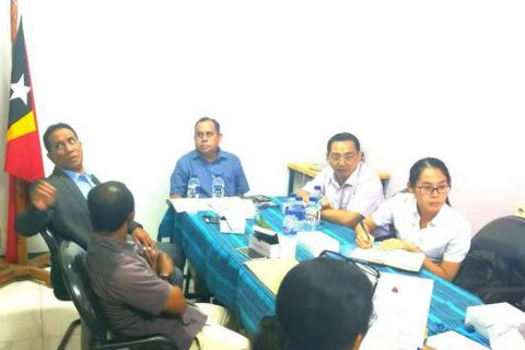 东帝汶行政部部长和马义信董事长洽谈园区建设相关事宜